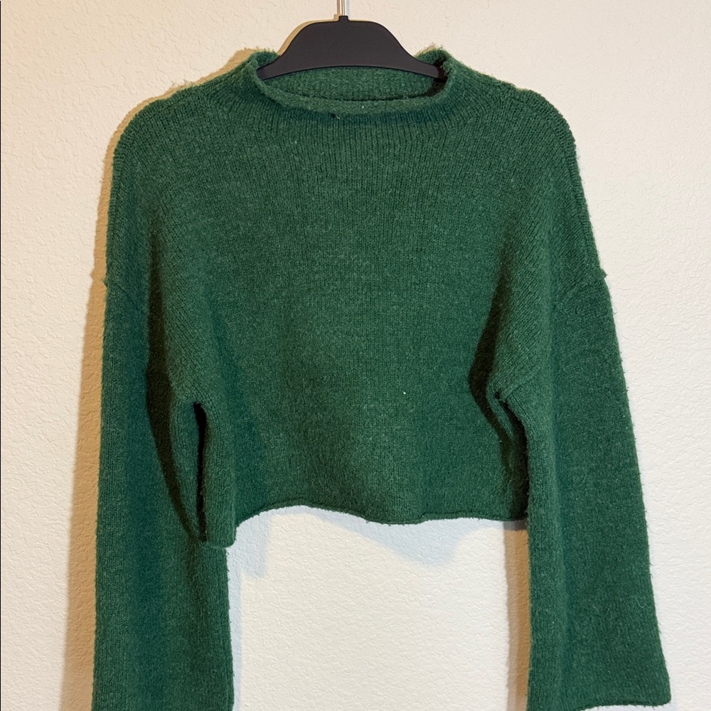 FP Movement by Free People Forest Green Crew Neck Sweater